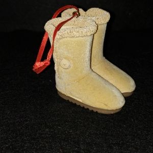 Tan boots ornament charm  - 170